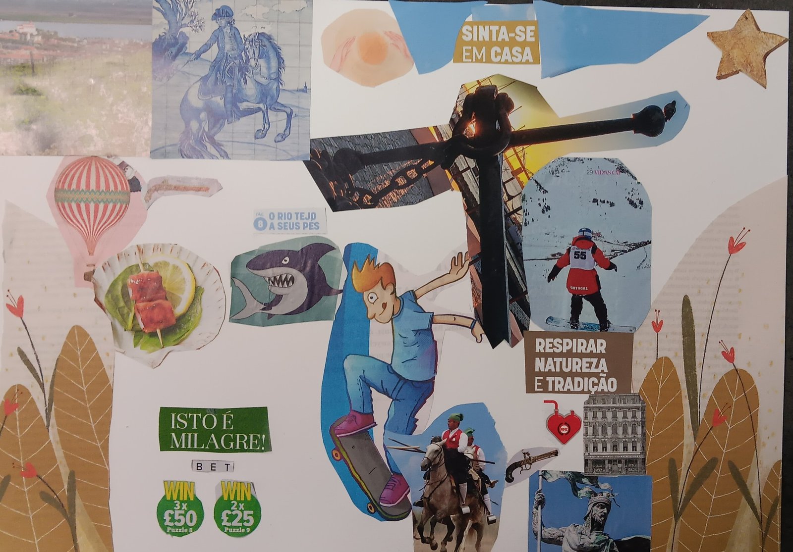 Vision boards made by participants during a non-formal education workshop