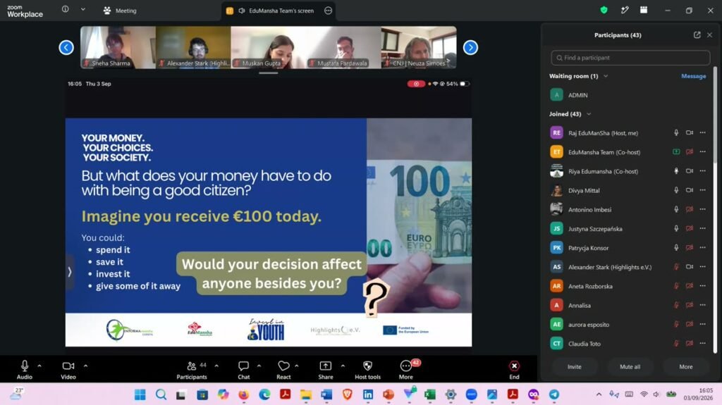 The final EU Webinar brings INVEST IN YOUTH to a close